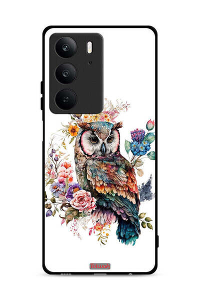 Tolwak غطاء حماية Realme C75 4G بنقشة بومة تجريدية