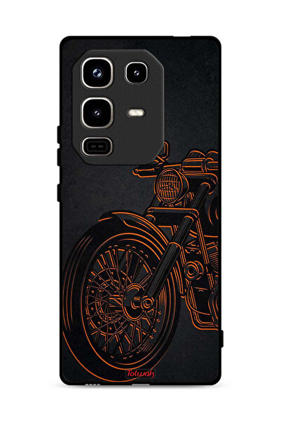 Tolwak غطاء حماية لهاتف Infinix Note 50 Pro 4G بتصميم دراجة كلاسيكية