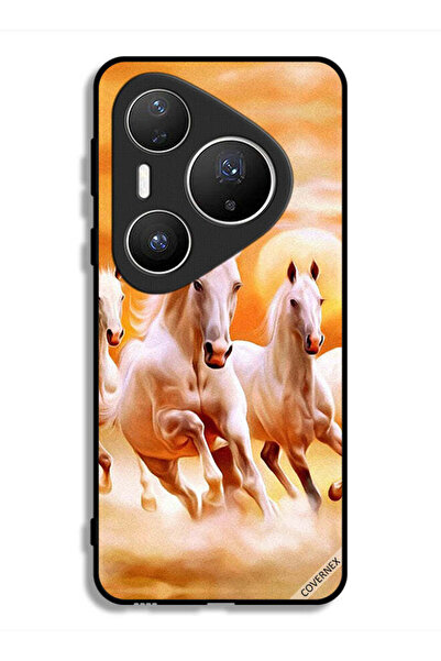 Covernex غطاء حماية لهاتف هواوي بيورا 80 برو بلس - خيول تركض