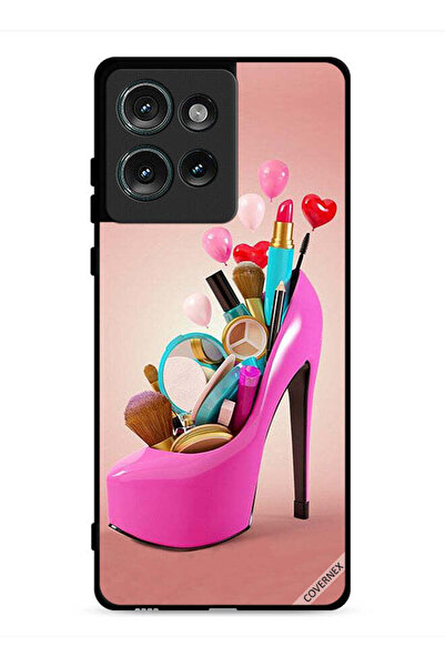 Covernex غطاء حماية لهاتف موتورولا إيدج 50 مع أدوات مكياج