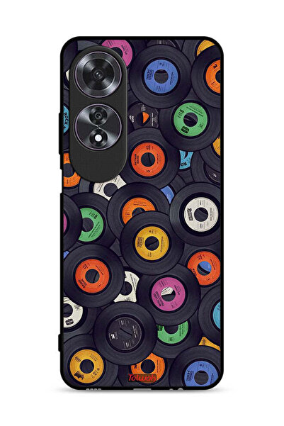 Tolwak غطاء حماية لهاتف Oppo A60 بنمط أقراص مضغوطة