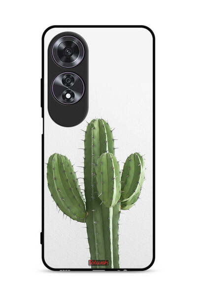 Tolwak غطاء حماية لهاتف Oppo A60 بنقشة نبات الصبار