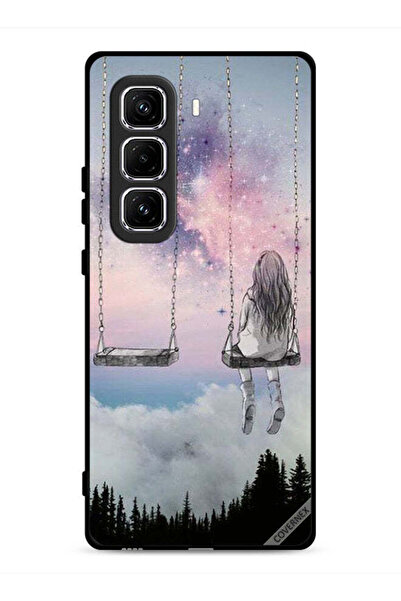 Covernex غطاء حماية لهاتف Infinix Hot 50 Pro 4G برسومات فتاة وحيدة
