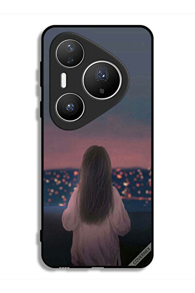 Covernex غطاء حماية لهاتف هواوي بيورا 80 برو بلس - فتاة واقفة