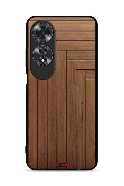 Tolwak غطاء حماية لهاتف Oppo A60 بنمط باب