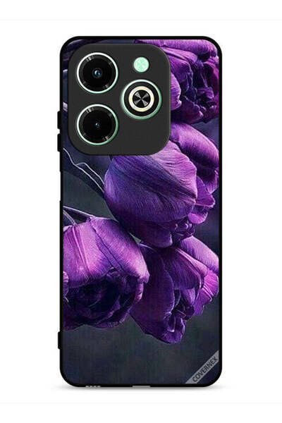 Covernex غطاء حماية لهاتف Infinix Hot 40i 4G بنقشة زهور داكنة