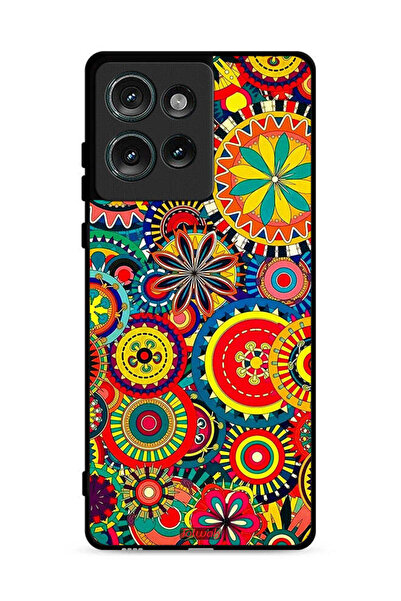 Tolwak غطاء حماية لهاتف موتورولا إيدج 50 بنمط ماندالا ملون