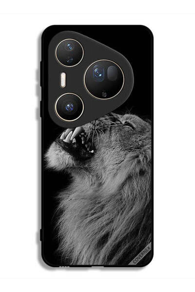 Covernex غطاء حماية فائق لهاتف هواوي بيورا 80 بتصميم الأسد المبهج