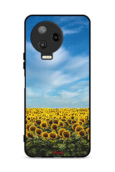 Tolwak غطاء حماية لهاتف Infinix Note 12 Pro 4G بطبعة عباد الشمس تحت السماء