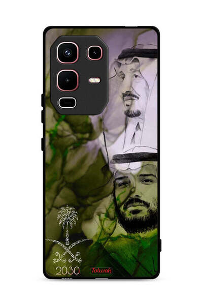 Tolwak غطاء حماية لهاتف إنفينيكس نوت 50s، ملصق فني للملك سلمان وولي العهد محمد