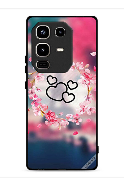 Covernex غطاء حماية لهاتف Infinix Note 50 Pro 4G بتصميم قلوب ومشبك فني