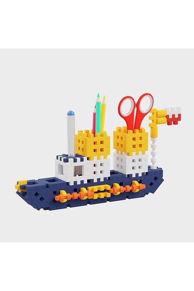 Marioinex Construction set, Office organizer, vehicles, 140 pieces, Mini Waffles,