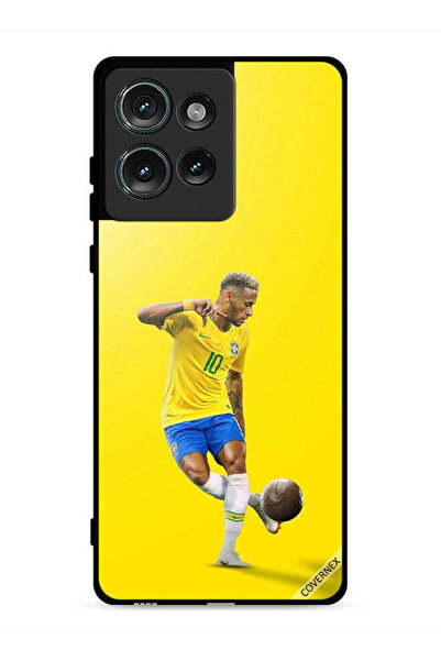 Covernex غطاء حماية لهاتف موتورولا إيدج 50، نيمار مع كرة قدم