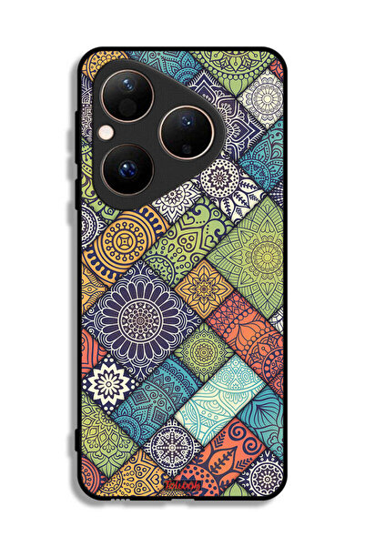 Tolwak غطاء حماية لهاتف هواوي بيورا 80 بنقشة ماندالا