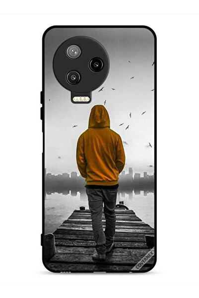 Covernex غطاء حماية لهاتف Infinix Note 12 Pro 4G بتصميم فتى حزين يمشي