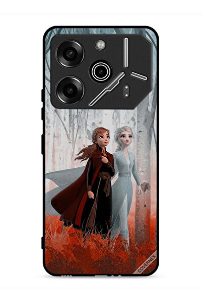 Covernex غطاء حماية لهاتف تكنو بوفا 6 برو 5G بطبعة الأخوات المتجمدات