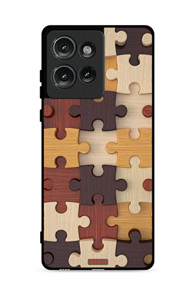 Tolwak غطاء حماية لهاتف موتورولا إيدج 50 بنمط خشبي