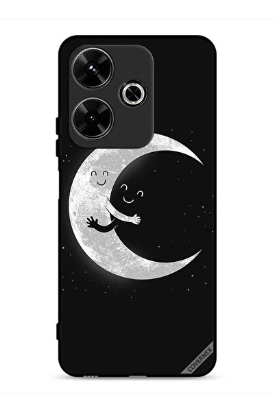 Covernex غطاء حماية لهاتف شاومي ريدمي 13 4G بتصميم عناق القمر والسماء المظلمة