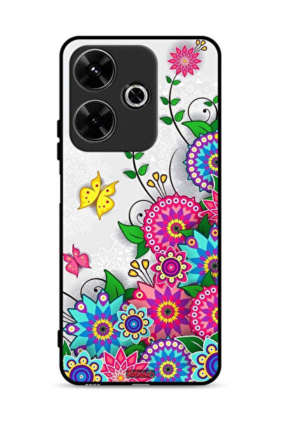 Tolwak غطاء حماية لهاتف شاومي ريدمي 13 4G بنقشة زهور ماندالا