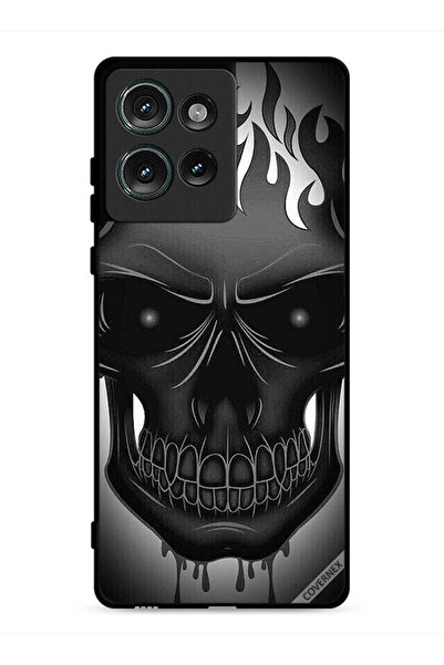 Covernex غطاء حماية لهاتف موتورولا إيدج 50 برسومات جمجمة