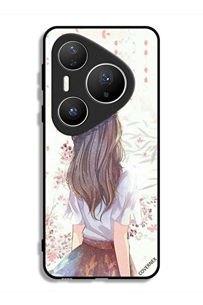 Covernex غطاء حماية لهاتف هواوي بيورا 80 برو بلس - فتاة لطيفة في تفكير عميق