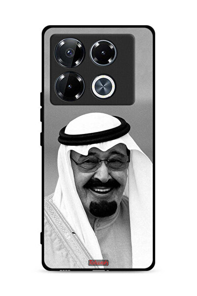 Tolwak غطاء حماية لهاتف إنفينيكس نوت 40 برو 5G صورة الملك عبد الله مبتسمًا