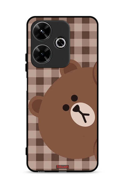 Tolwak غطاء حماية لهاتف شاومي ريدمي 13 4G بتصميم دب تيدي