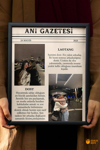 ÇELİKLER HEDİYE Kişiye Özel Anı Gazetesi | Favori Şarkınız, Sözler ve Fotoğra...