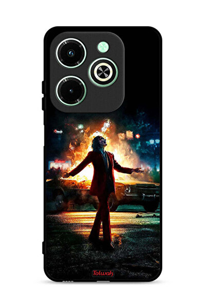 Tolwak غطاء حماية لهاتف Infinix Hot 40i 4G بنمط Joker Happy Mode