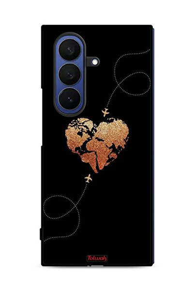 Tolwak غطاء حماية لهاتف سامسونج جالاكسي زد فولد 7 - طائرات تلامس القلب