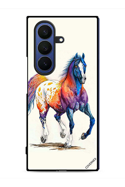 Covernex غطاء حماية لهاتف Samsung Galaxy Z Fold7 بتصميم رسمة حصان