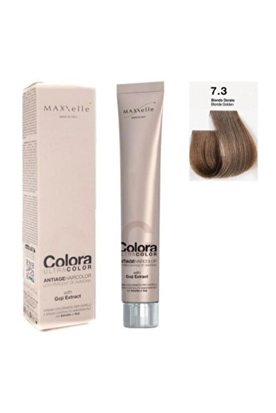 Maxxelle Vopsea de păr Blond Cald Mediu 7.3 cu extract de Goji 100 ml