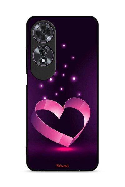 Tolwak غطاء حماية لهاتف Oppo A60 بتصميم قلب