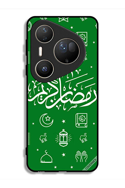 Covernex غطاء حماية لهاتف هواوي بيورا 80 ألترا - رمضان كريم - أخضر
