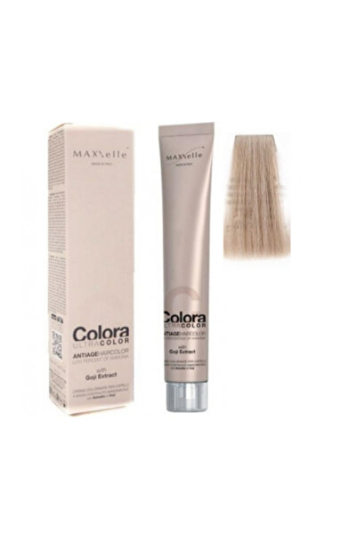 Maxxelle Πολύ ανοιχτό ξανθό 9.12 - Βαφή Colora με εκχύλισμα Goji 100 ML