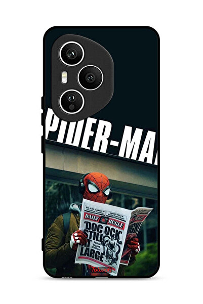 Tolwak غطاء حماية لهاتف Honor 400 Pro بتصميم سبايدرمان وقراءة جريدة