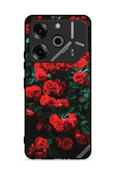 Covernex غطاء حماية لهاتف تكنو بوفا 6 برو 5G بطبعة حديقة الورود