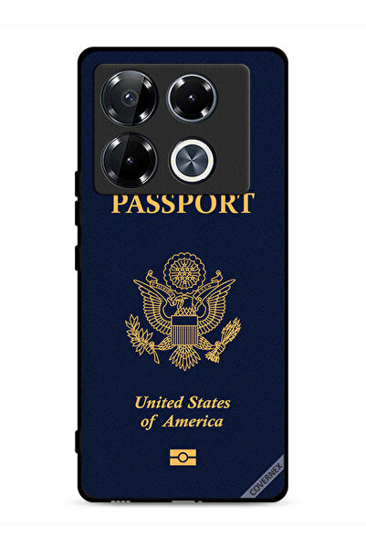 Covernex غطاء حماية لهاتف Infinix Note 40 Pro 5G بنمط جواز السفر الأمريكي