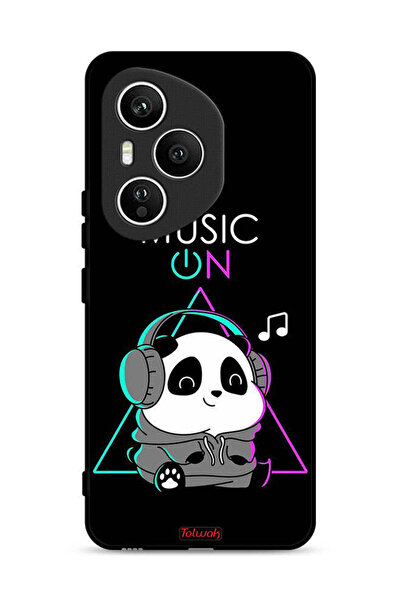 Tolwak غطاء حماية لهاتف Honor 400 Pro بطبعة موسيقى الباندا