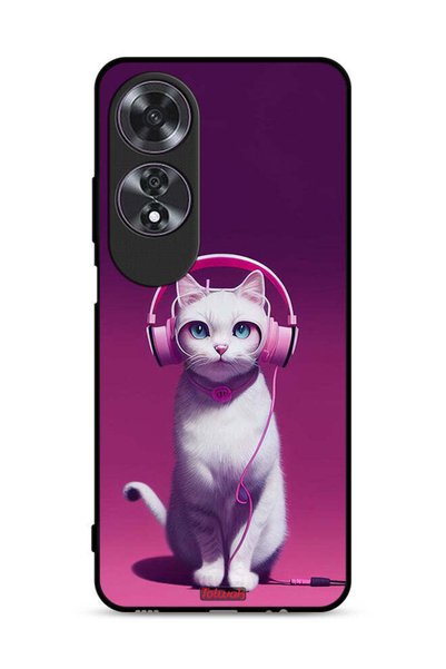 Tolwak غطاء حماية لهاتف Oppo A60 - قطة لطيفة