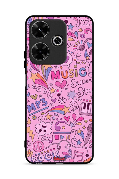 Tolwak Xiaomi Redmi 13 4G Protective Case Cover Music Tags