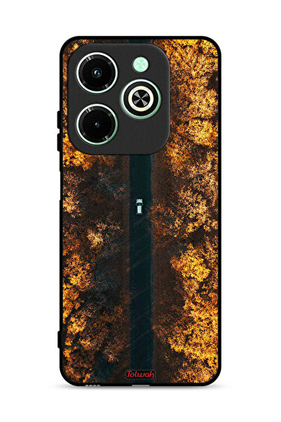 Tolwak غطاء حماية لهاتف Infinix Hot 40i 4G بطبعة أشجار الخريف
