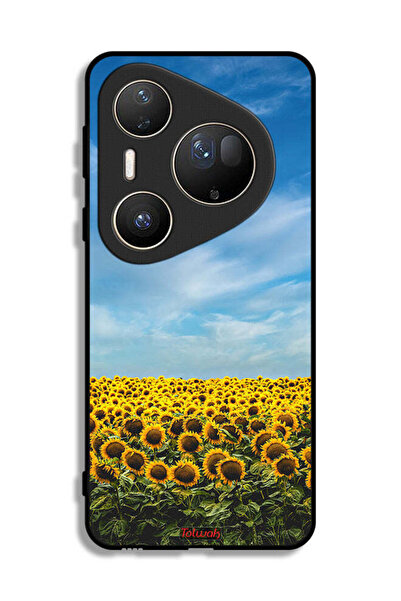 Tolwak غطاء حماية فائق لهاتف هواوي بيورا 80 - عباد الشمس تحت السماء