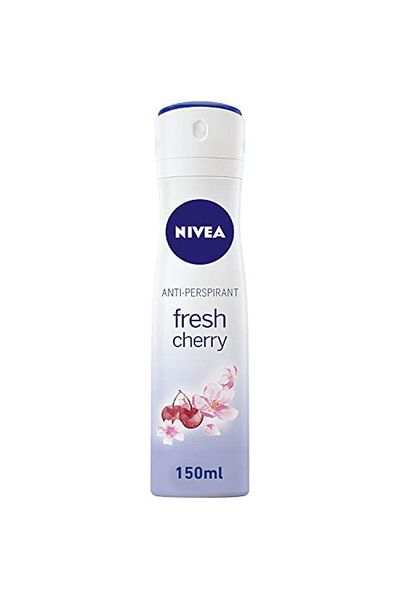 NIVEA Antiperspirant Spray for Women, Fresh Cherry Scent, 150ml