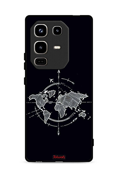 Tolwak غطاء حماية لهاتف Infinix Note 50 Pro 4G برسومات البوصلة