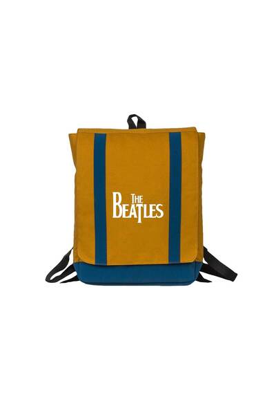 Z zepplin The Beatles Logo Yellow Backpack