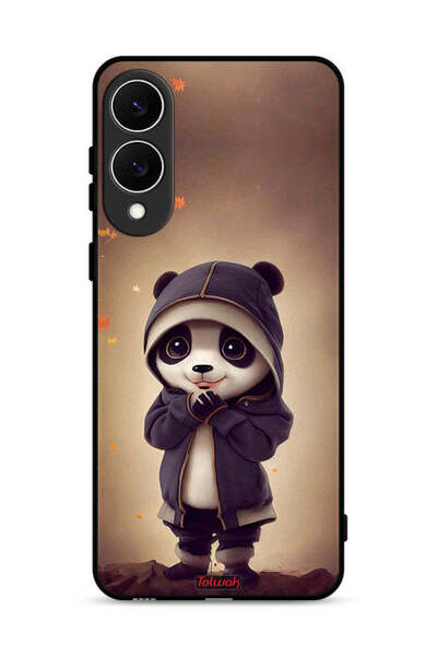 Tolwak غطاء حماية لهاتف Samsung Galaxy S25 Edge بتصميم الباندا الصغير اللطيف