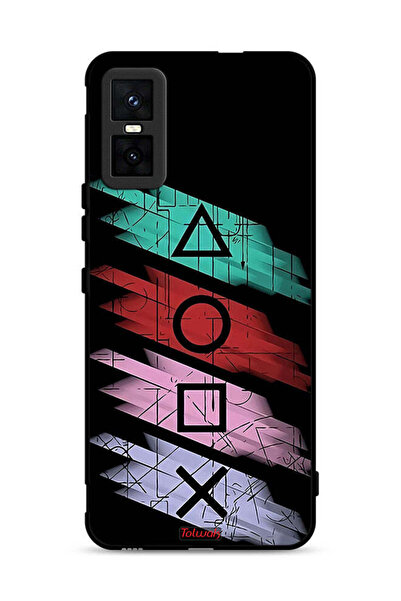 Tolwak غطاء حماية لهاتف Infinix GT 30 Pro برسومات أيقونات لعبة الحبار