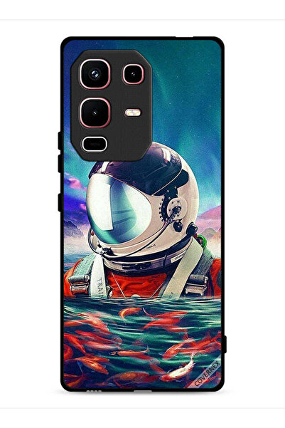 Covernex غطاء حماية لهاتف Infinix Note 50s بتصميم رائد فضاء في بحر الأسماك
