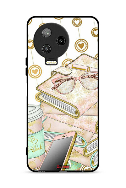 Tolwak Infinix Note 12 Pro 4G Protective Case Cover Glasses On Books